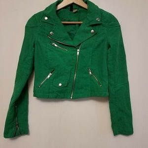Green suede-like Jacket | H&M